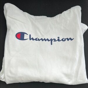 Champion White Lightweight Hoodie